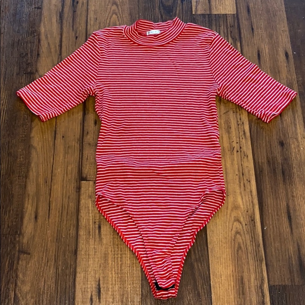 HEART HIPS / Striped Body Suit